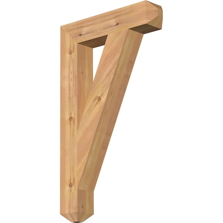Ekena Millwork Traditional Craftsman Smooth Bracket, Western Red Cedar, 3 1/2"W x 18"D x 30"H BKT04X18X30TRA04SWR
